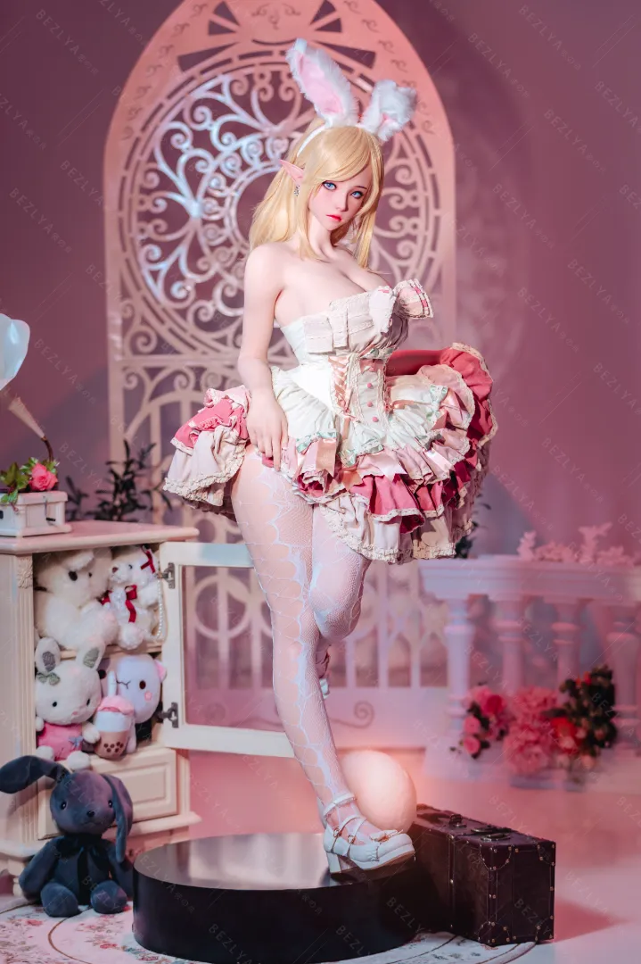 155cm (5ft1) E CUP Lightweight Silicone Sex Doll, Movable Jaw Head Calla